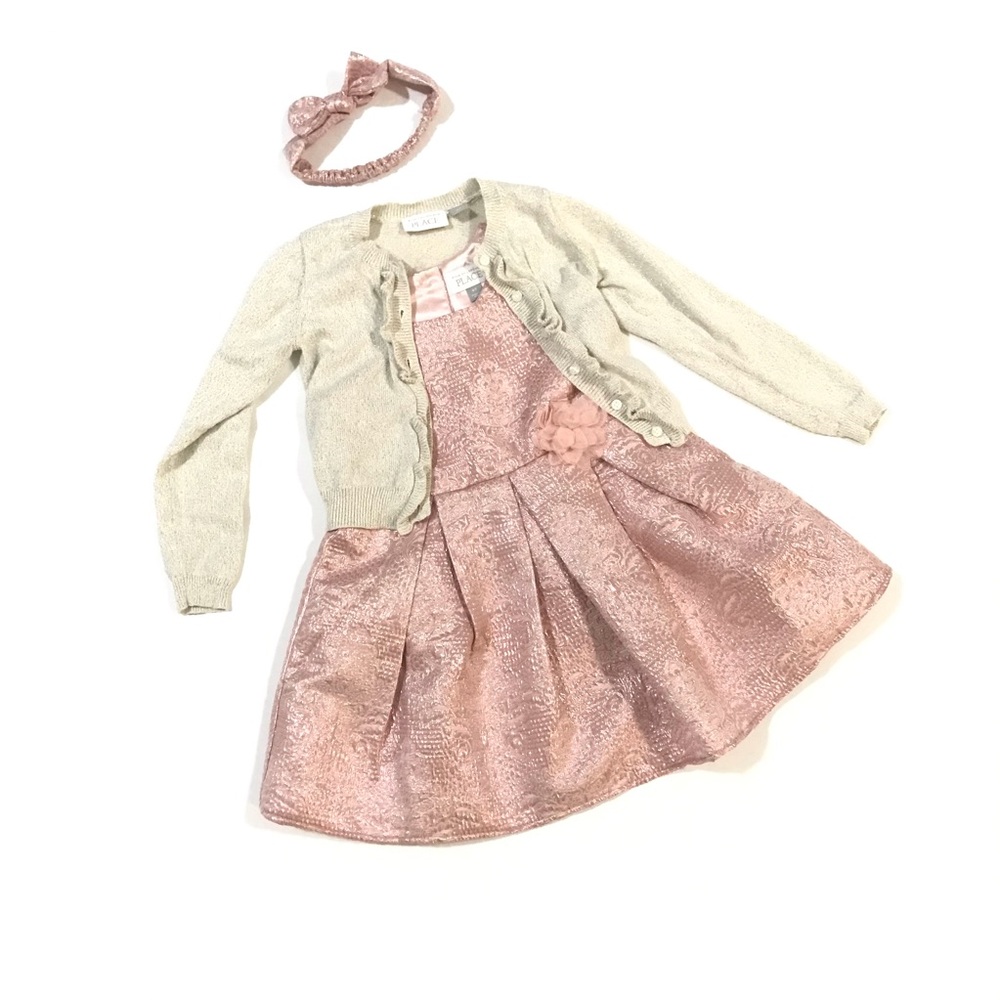 Children’s Place Dress & Bow Outfit